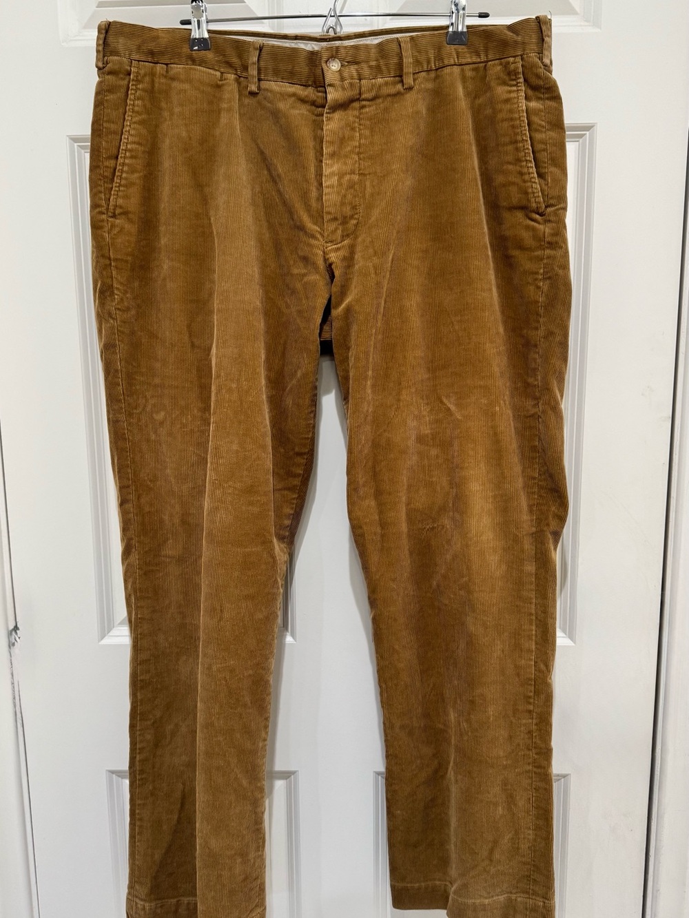 Polo Ralph Lauren Men’s Corduroy Pants Size 38x32 Stretch Classic Fit Tan Brown